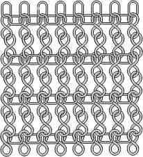 Mat made of chain 5 x 21 63-rÖt-10