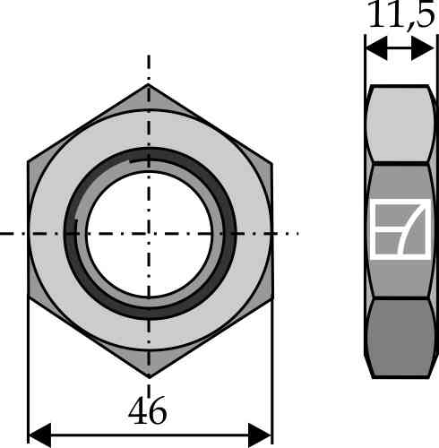 Hexagon locknut