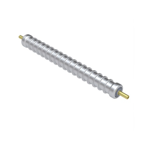 Roller - wide grooved machined aluminum - 2-1/2 dia