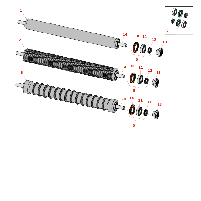Toro Greensmaster Flex 1800 Rollers