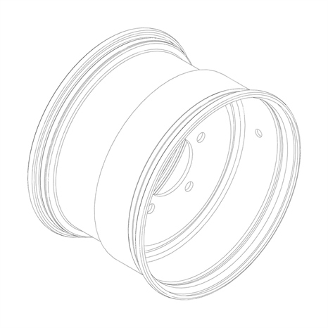 Discontinued - rim - 10x7 white w/5/4.5 bc