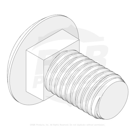 Bolt - carriage M10-1.5 x 20