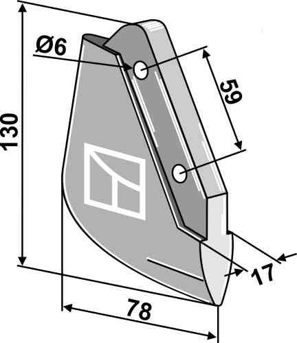 Metal seed share fitting for Monosem 9157-1 / 30047062
