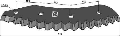 Food mixer knives - hard metal faced fitting for Penta 1005
