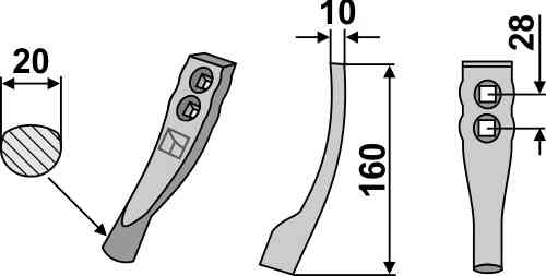 Share fitting for Amazone HC138