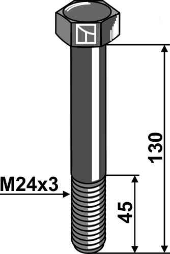 Bolt m24x3x130 - 10.9 63-24130