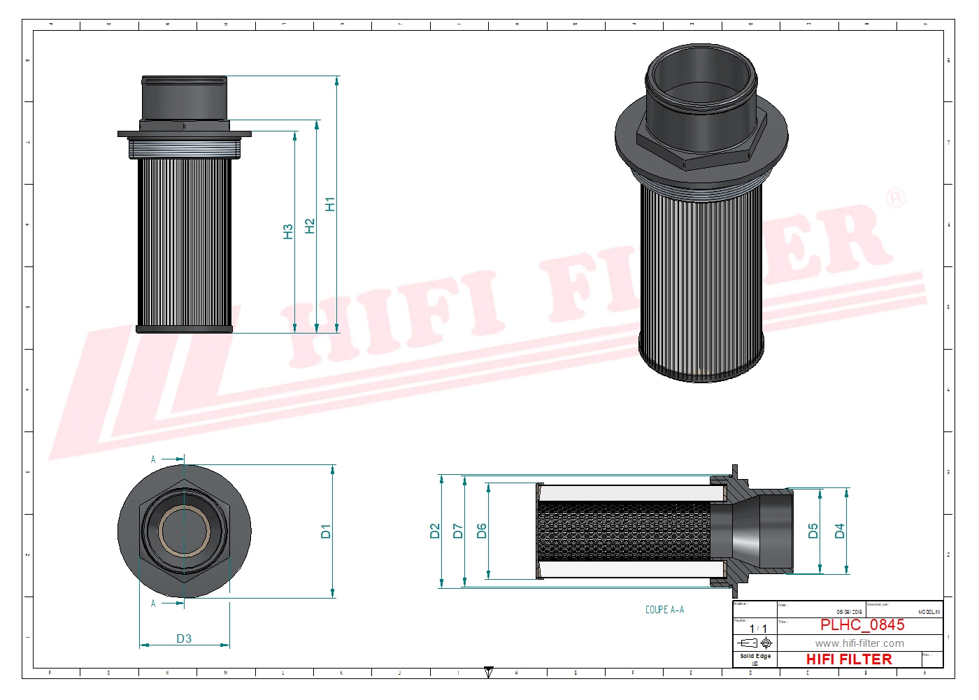 Hydraulic filter passend voor granit 1200506730