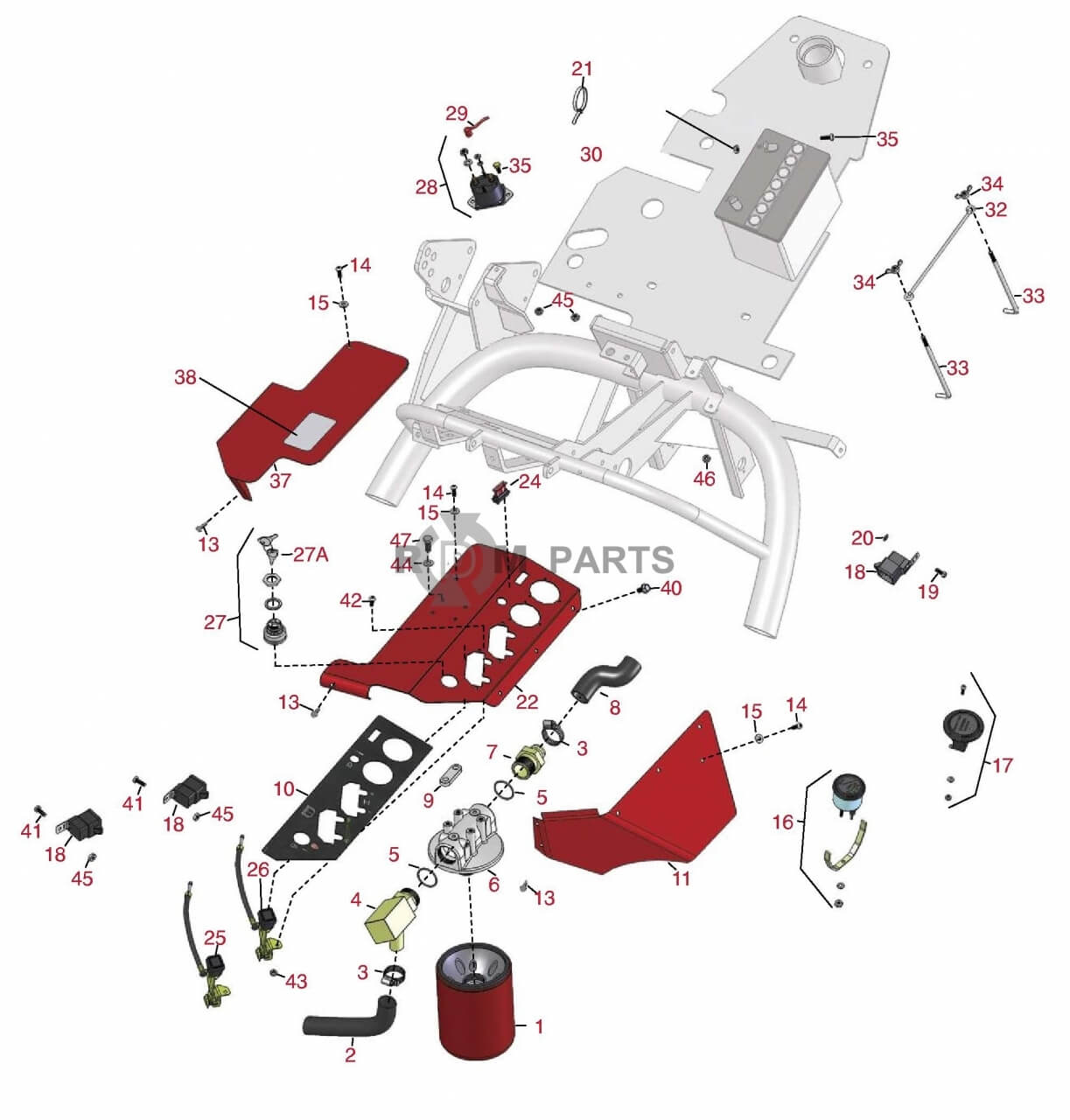 Replacement parts for Toro 3050 Control Panel