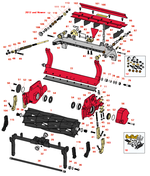 Toro Reelmaster 6700D DPA Cutting Unit - Model 03698 & 03699