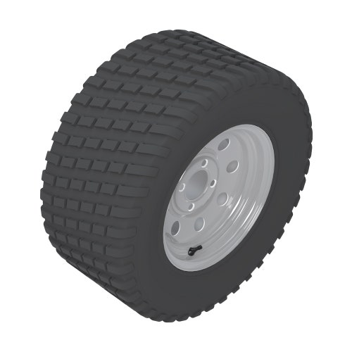 Tire & wheel - 23x9.50-12 turf master 4 ply