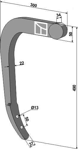 Schwergrubberstiel - 570mm