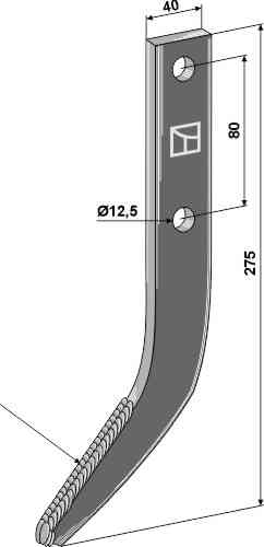 Row cutter hook