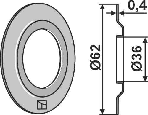 Ring (onew model) fitting for Väderstad 405813