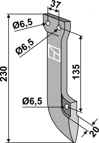 Metal seed share fitting for Stegsted 990906