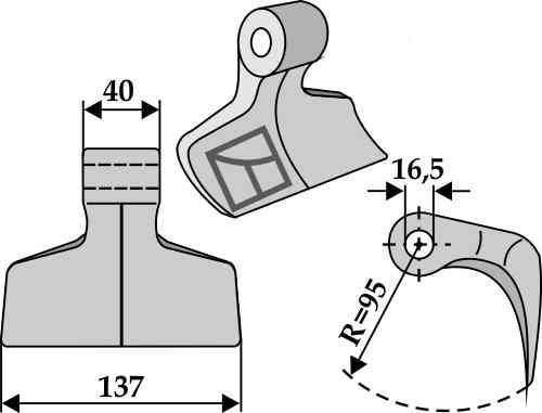 RDM Parts Hammerslagle egnet til Breviglieri 0056123