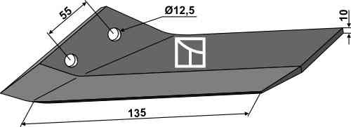 Replacement wings - left fitting for Lemken Karat 3374461