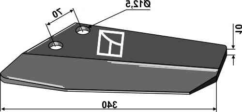 Replacement wings - right fitting for Lemken Smaragd 3374416