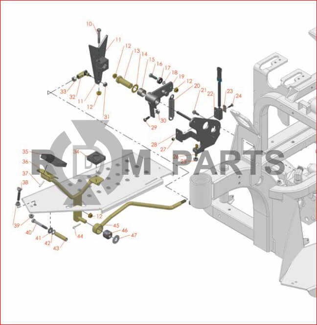 Replacement Parts For Sand Pro 3040 & 5040 Model 08703 & 08705 Pump Contol & Traction Pedal