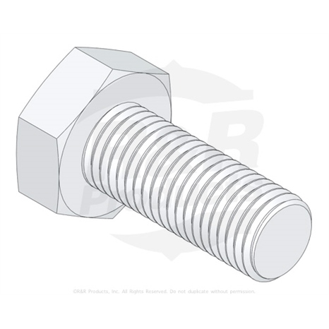 BOLT - 10MM X 1.25 X 25 HEX HD