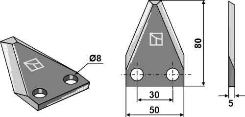 Futtermischwagenmesser