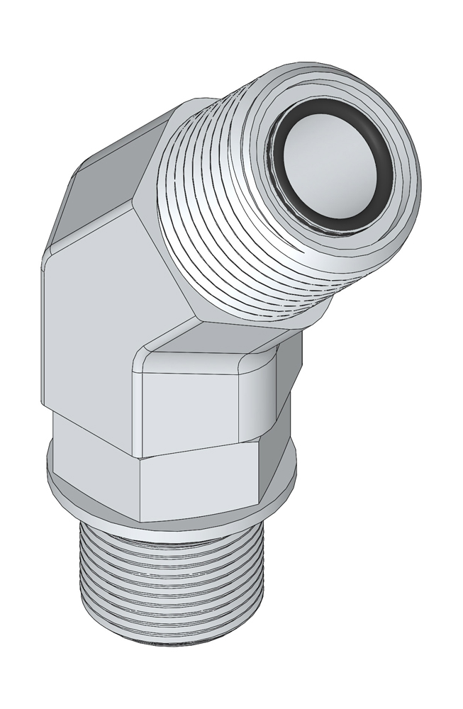 Hydraulic fitting - 45 deg