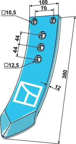 Centre stubble point Centre stubble point