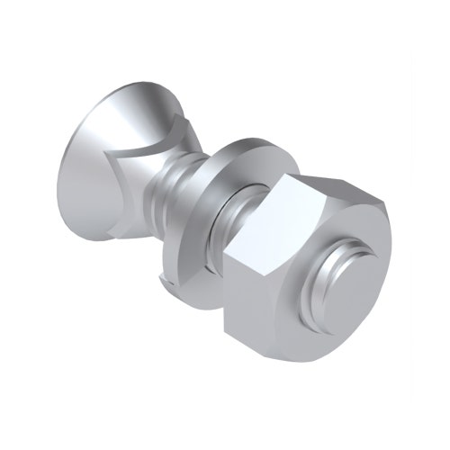 Bolt - plow 3/8-16 x 1 w/lw and nut