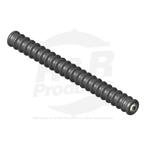 Roller - grooved uhmw polyethylene 