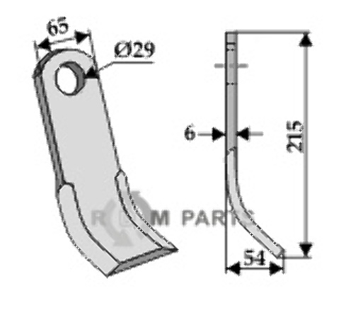 RDM Parts Y-kniv