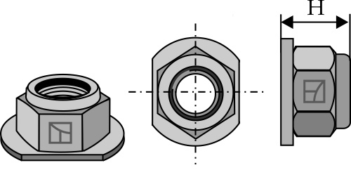 Self-locking nuts - cone-shaped