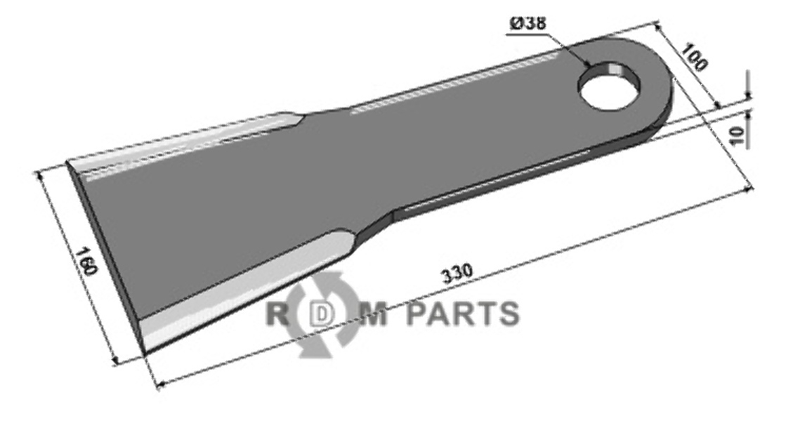 RDM Parts Mes 330mm passend voor Spearhead 7770755