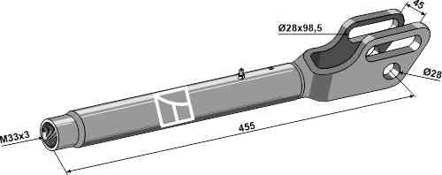 Lifting link fork M33x3