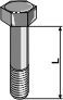 Bolts DIN931 8.8 without nut