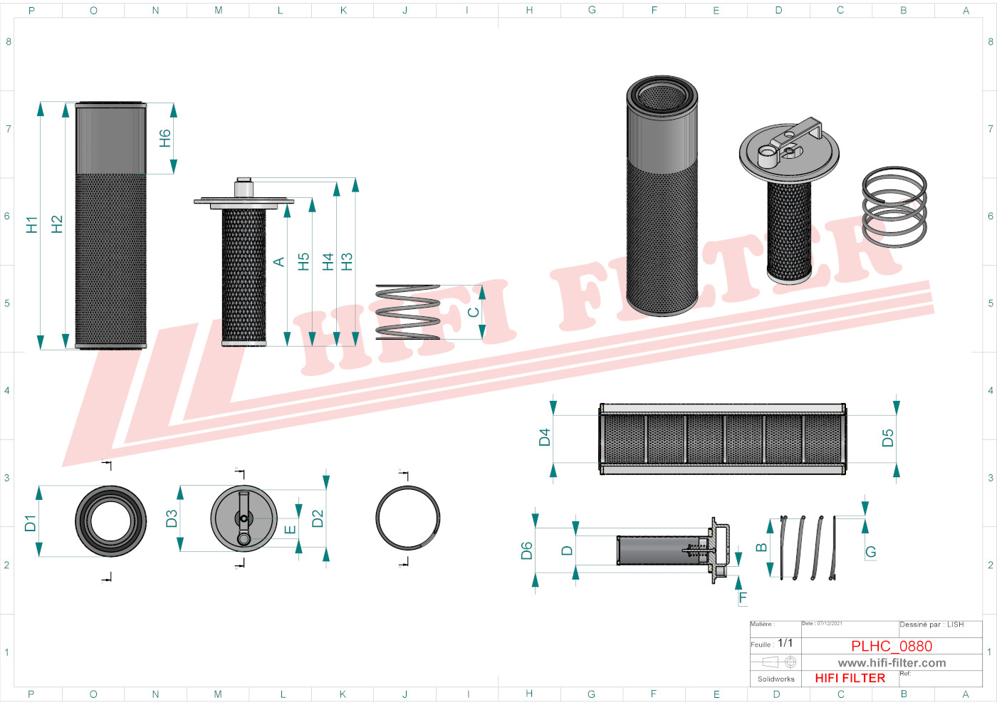 Hydraulic filter passend voor granit 1200237122