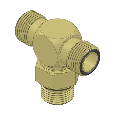 Hydraulic fitting - tee