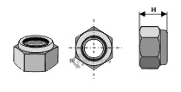 Self-locking hexagon nut - m24x2 - 8.8 rhmu-24can