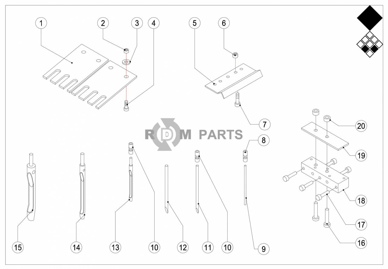 Replacement parts for VD7110 Pennen