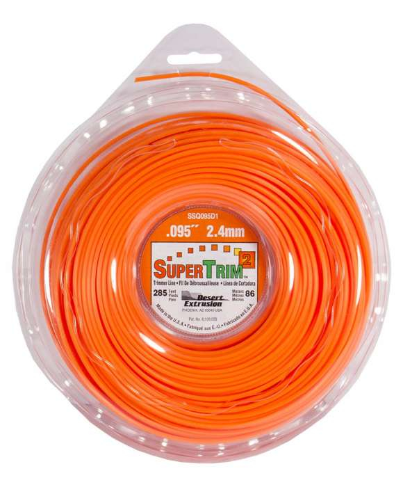 Trimmer line supertrim2™ shaped orange .095" / 2.4mm
