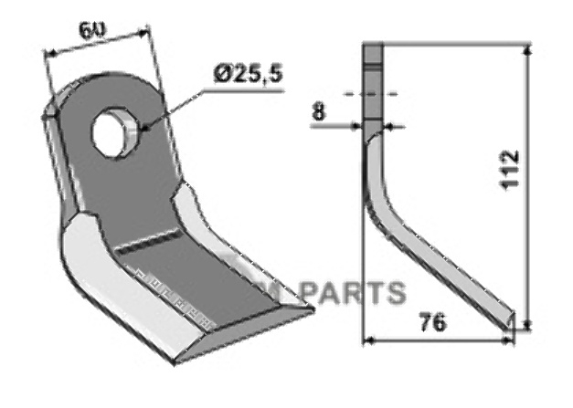RDM Parts Y-Messer geeignet für Vogel u. Noot 9300000029