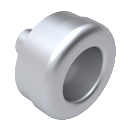 Roller end - alum basket roller