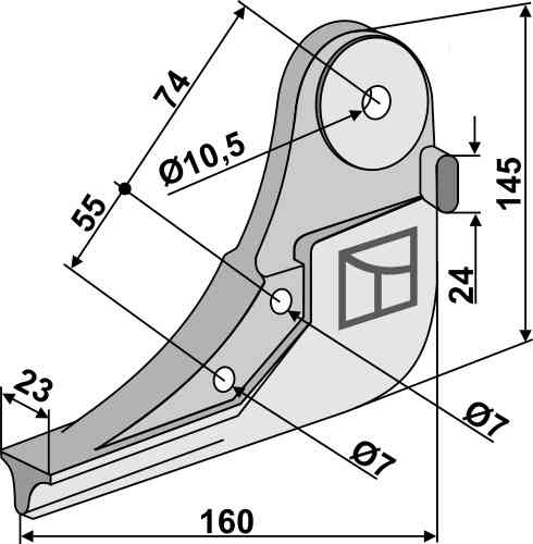 Metal seed share, model Monopill fitting for Accord 850814
