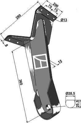 Front disc support 31-0663