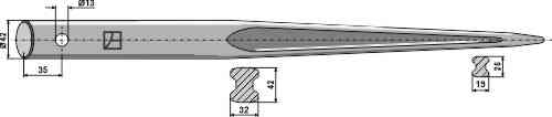 Frontladertand 900