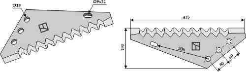 Food mixer knives
