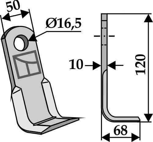 RDM Parts vinklet blad