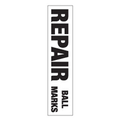 Decal - sign repair ball marks