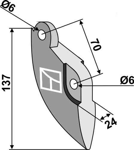 Metal seed share fitting for Saxonia A 9002