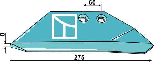 Ersatzflügel - rechts geeignet für Rabe GG-40 6342.50.02