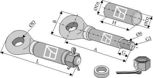 Trailer coupling ring Trailer coupling ring
