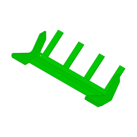 Sod blade - 18 formed heavy duty hard faced w/4 fingers